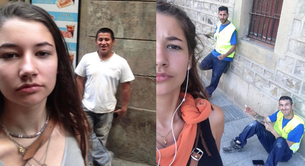 Se hace selfie con los que la piropean para denunciar el acoso callejero