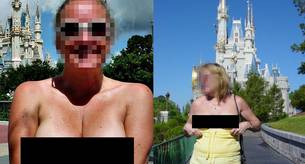 La moda viral de enseñar los pechos en Disneyland