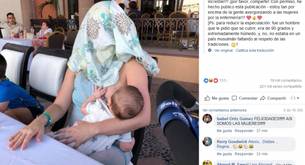 La divertida reacción de una madre cuando le llamaron la atención por dar el pecho